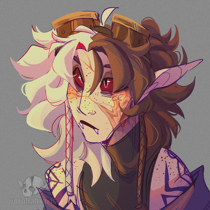 Shaded headshot/bust